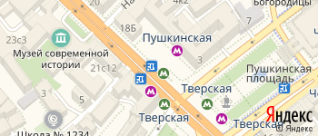 метро Пушкинская на Яндекс карте