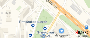 метро Пятницкое шоссе на Яндекс карте