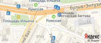 метро Римская на Яндекс карте
