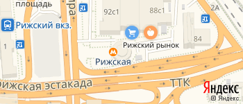 метро Рижская на Яндекс карте