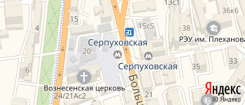 метро Серпуховская на Яндекс карте