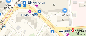 метро Щукинская на Яндекс карте