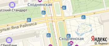 метро Сходненская на Яндекс карте
