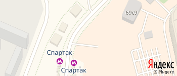 метро Спартак на Яндекс карте