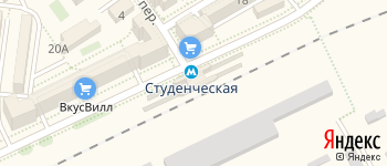 метро Студенческая на Яндекс карте