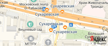 метро Сухаревская на Яндекс карте