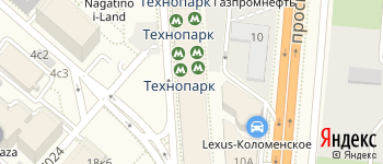метро Технопарк на Яндекс карте