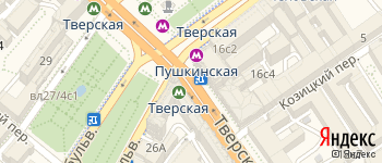 метро Тверская на Яндекс карте