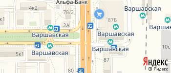 метро Варшавская на Яндекс карте