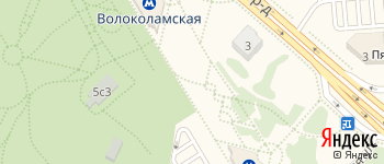 метро Волоколамская на Яндекс карте