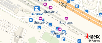 метро Выхино на Яндекс карте