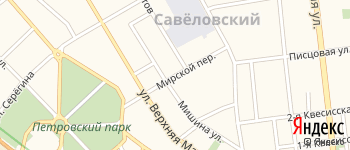 Мирской переулок на Яндекс карте