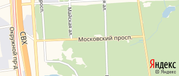 Московский проспект на Яндекс карте