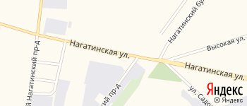 Нагатинская улица на Яндекс карте