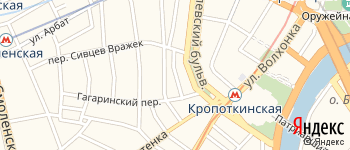 Нащокинский переулок на Яндекс карте