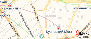 Неглинная улица на Яндекс карте