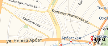 Никитский бульвар на Яндекс карте