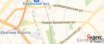 Новая Басманная улица на Яндекс карте
