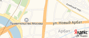 Новинский бульвар на Яндекс карте