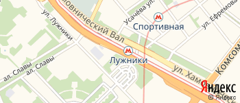 Новолужнецкий проезд на Яндекс карте