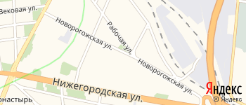 Новорогожская улица на Яндекс карте