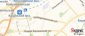 Новорязанская улица на Яндекс карте