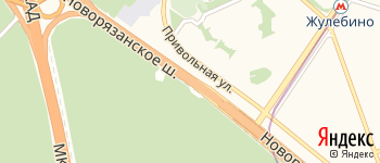 Новорязанское шоссе на Яндекс карте