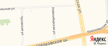 Новосибирская улица на Яндекс карте
