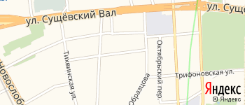 Новосущёвский переулок на Яндекс карте