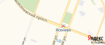 Новоясеневский проспект на Яндекс карте