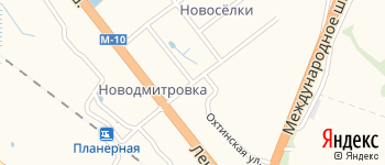 Охтинский проезд на Яндекс карте