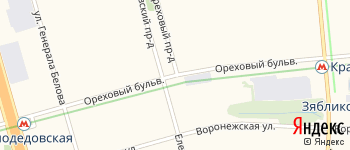 Ореховый бульвар на Яндекс карте