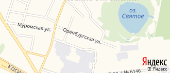 Оренбургская улица на Яндекс карте
