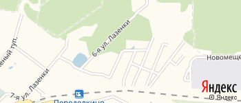 Парковая улица на Яндекс карте