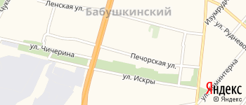 Печорская улица на Яндекс карте