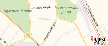 Пехотная улица на Яндекс карте