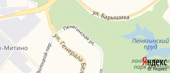 Пенягинская улица на Яндекс карте
