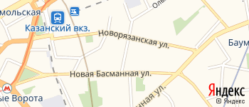 переулок Басманный 1-й на Яндекс карте
