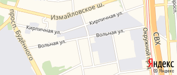 переулок Кирпичный 1-й на Яндекс карте