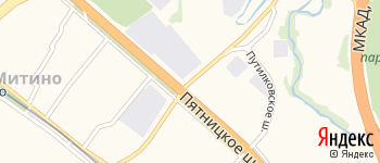переулок Митинский 1-й на Яндекс карте