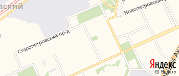 переулок Новоподмосковный 6-й на Яндекс карте