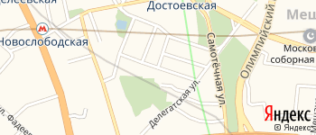 переулок Самотёчный 1-й на Яндекс карте