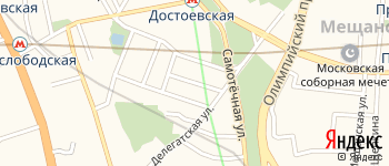 переулок Самотёчный 2-й на Яндекс карте
