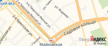 переулок Тверской-Ямской 1-й на Яндекс карте