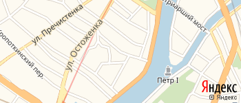 переулок Зачатьевский 1-й на Яндекс карте