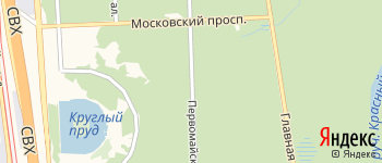 Первомайская аллея на Яндекс карте