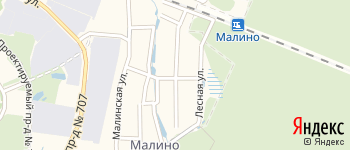 Первомайская улица (пос. Малино) на Яндекс карте