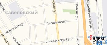 Писцовая улица на Яндекс карте