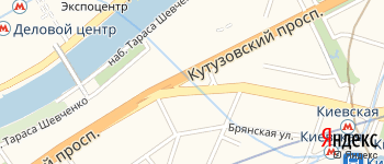 площадь Дорогомиловская Застава на Яндекс карте
