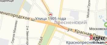 площадь Краснопресненская Застава на Яндекс карте